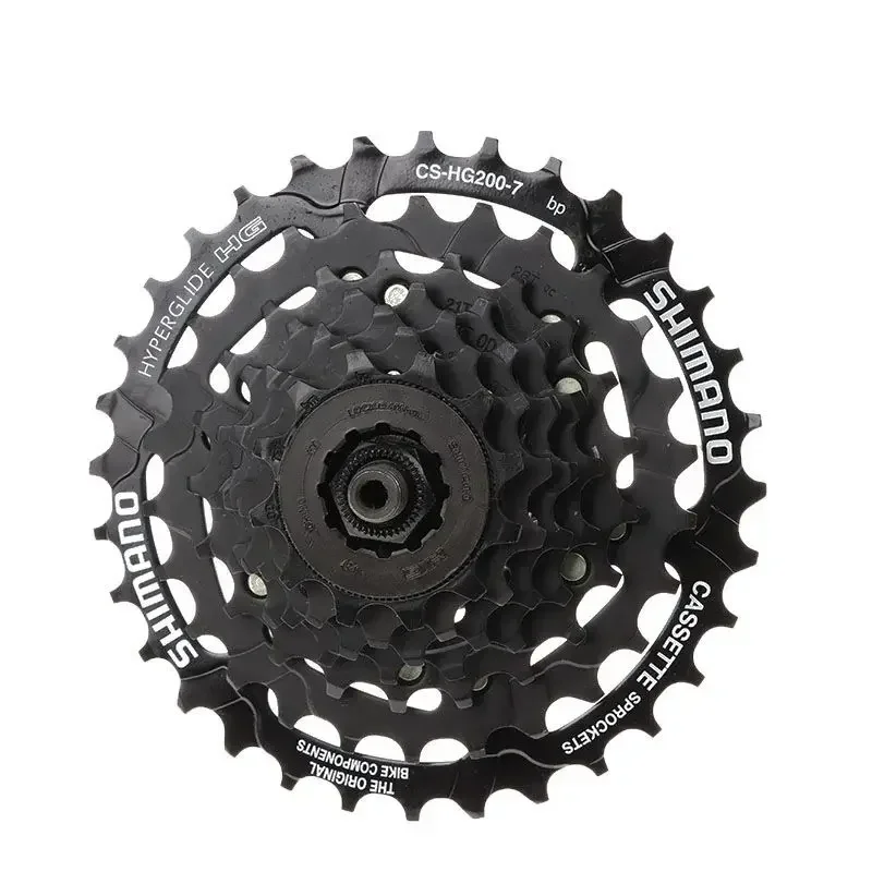 SHIMANO Tourney HG200 7 Speed 12-28T/12-32T Cassette CS-HG200-7 For MTB Mountain Bike Rust-resistant Surface Treatmen bicycle cassette bicycle sprocket gear bike sprocket bike freewheel