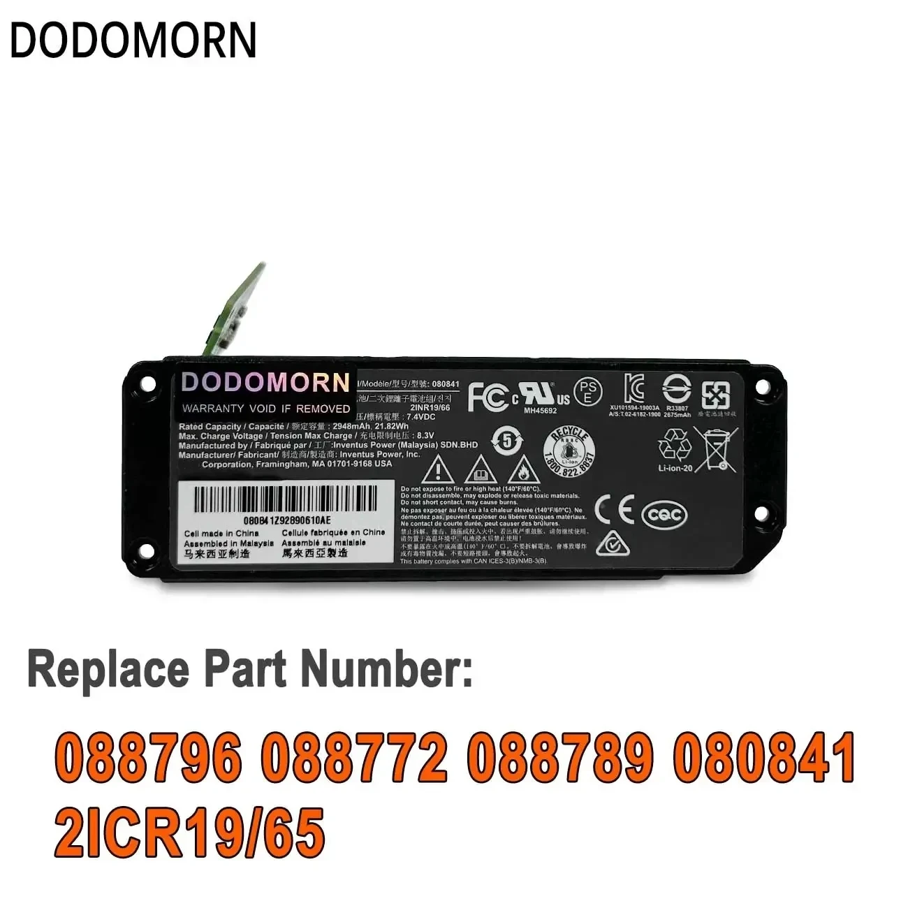 NEW 080841 Board MotherBoard Battery For BOSE Soundlink Mini