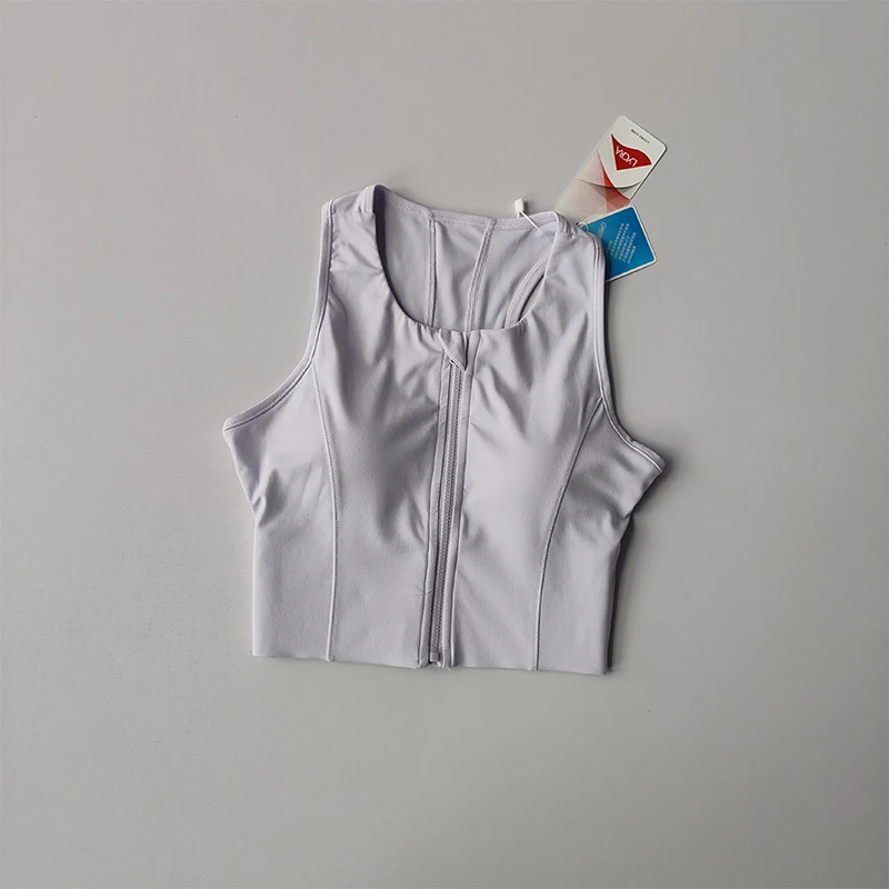 حمالة صدر رياضية بسحاب أمامي من قطعة واحدة للنساء...