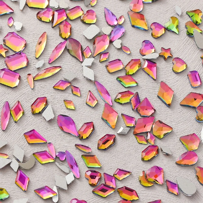 3,5 x 8 mm augenförmiger, aufklebbare, flache Rückseite, Strass-Glaszubehör, DIY-Materialien für Nägel, Schuhe, Taschen, Kleidung, Haut – Detail 3