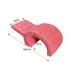 S-shaped Eyelash Tattoo Bed  Facial Care Massage Bed  Curved Leather Velvet Buckle Design  Beauty Salon 3