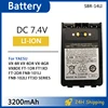 SBR-14LI Li-ion Battery 2200mAh 7.4V High Capacity For Yaesu VX-8R VX-8DR VX-8GR  FNB-101Li VX8DE FT-1DR FT1XD Series Radio Clip 1