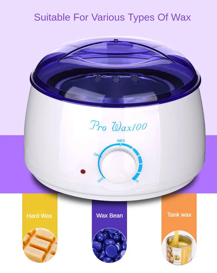 Wax Heater for Hair Removal Paraffin Heater Waxing Beans Depilatory Epilator Warmer Wax-melting Pot
