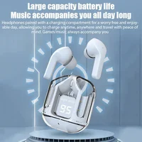Écouteurs intra-auriculaires sans fil Bluetooth, véritables écouteurs binauraux, écouteurs de sport TWS, basses stéréo, écouteurs pour téléphone 5