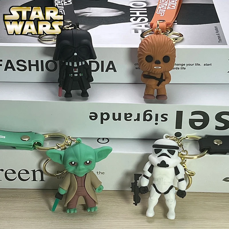 Star Wars Darth Vader Yoda Chewbacca Portachiavi Divertente Cartone Animato Portachiavi Zaino Borsa Portachiavi Portachiavi Accessori