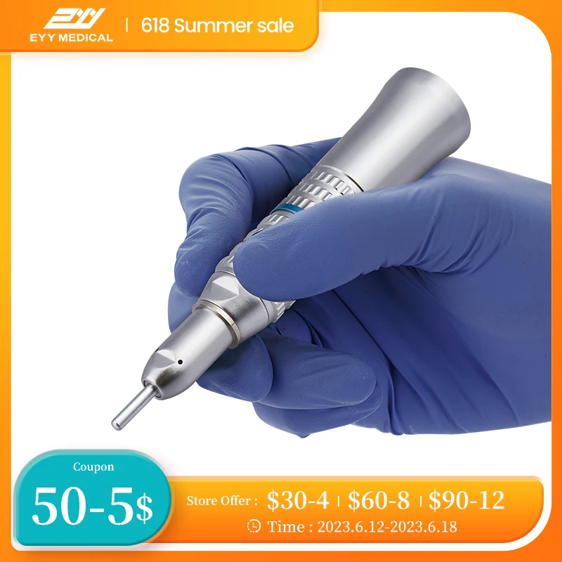 Dental Low Speed Handpiece Kit Contra Angle Straight Air Turbine