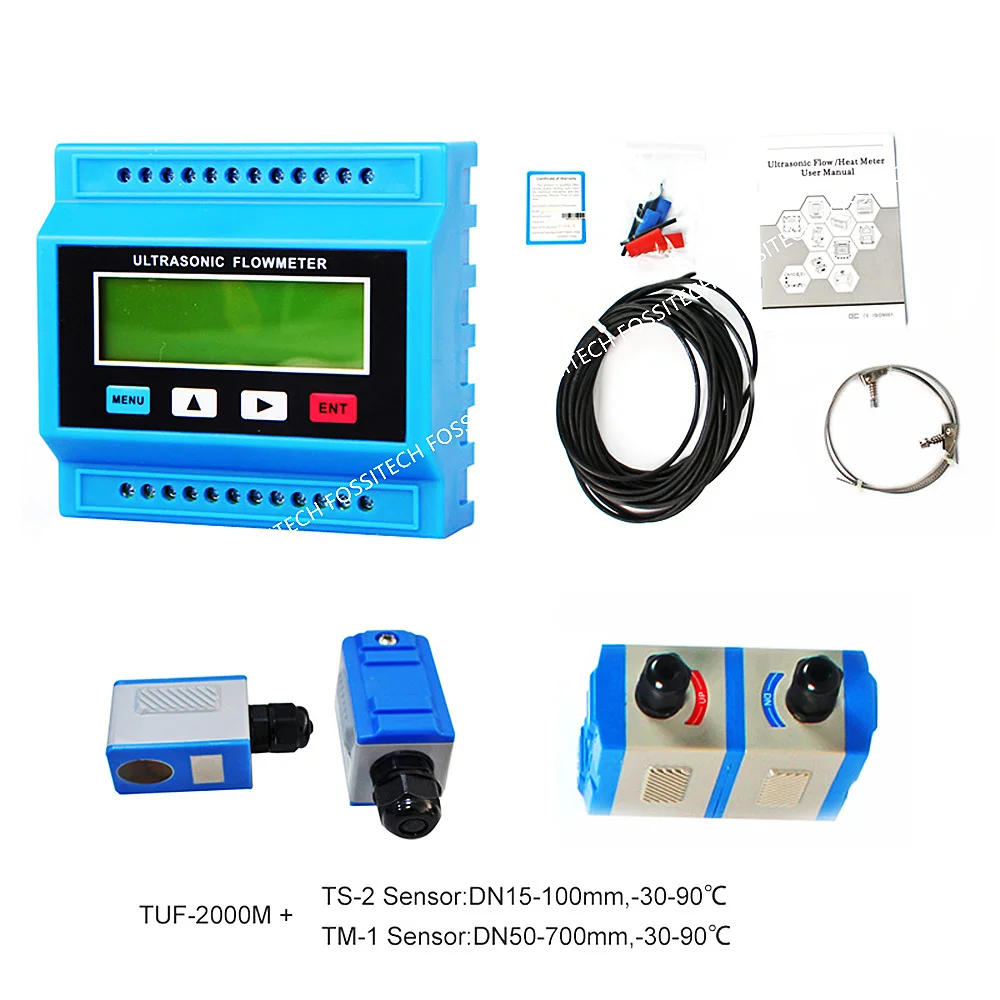 Ultrasonic Flow Meter Flowmeter DN15~DN100mm TUF-2000M-TS-2 