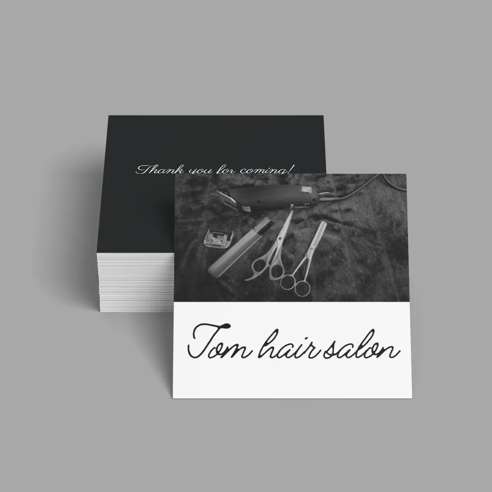 

Creative Wedding Invitation Custom Thank You Card Simple Message Birthday Greeting Wishes Christmas Clothing Label Beauty Salon