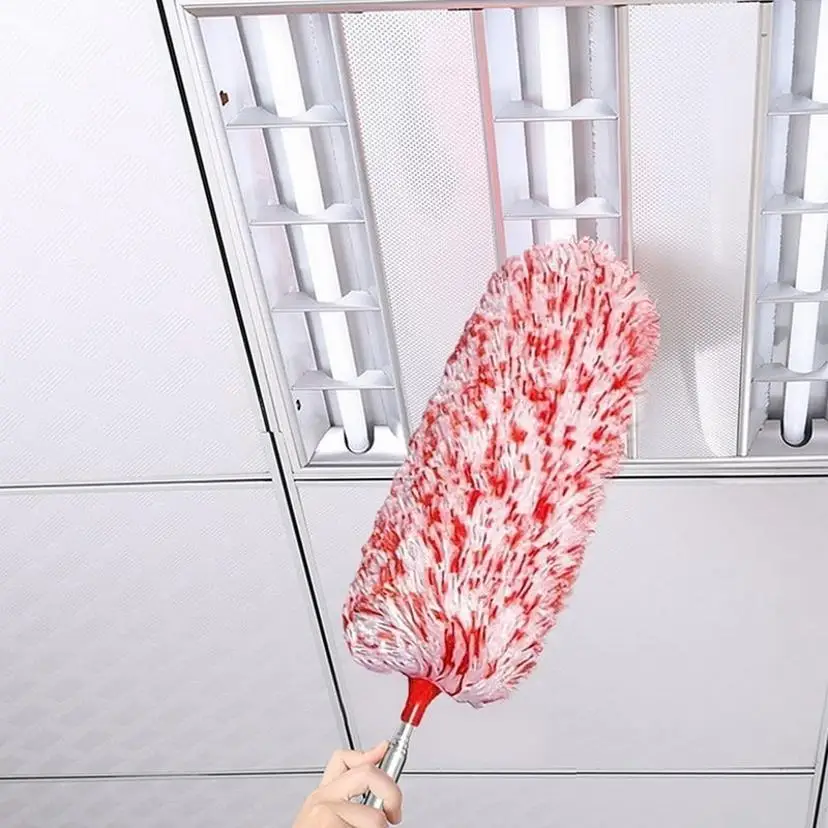 Retractable Electrostatic Duster Superfine Fiber Bendable Dust Sweep Household Cleaning Feather Duster