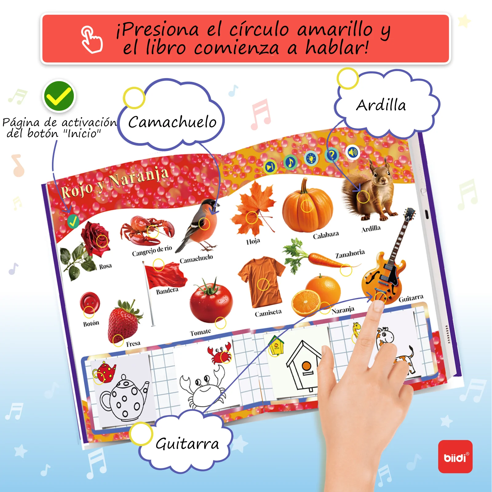 Spanish Point Reading Books Children's Early Educational Toys Montessori Smart Multifunctional Book For Toddler Learning Spanish 3