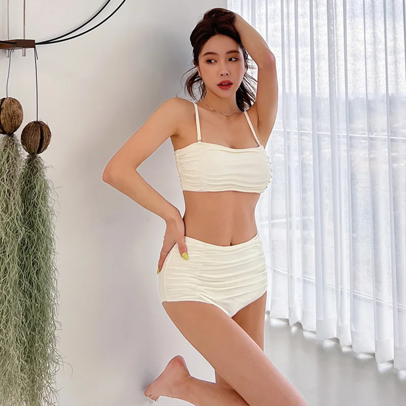 

Women's Swimwear Separate Split Clothing Bathing Suit Plus Size Beach Fashionable 2022 Woman Swimsuit With Shorts Bikini Sexy