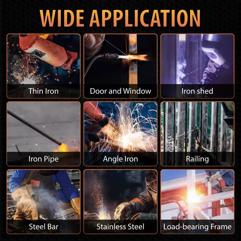 MMA250 Arc Welder Portable Mini Inverter Welding Machine EU/US Plug 110V 220V Iron Electric Welding Equipment Car Repairing Tool 6