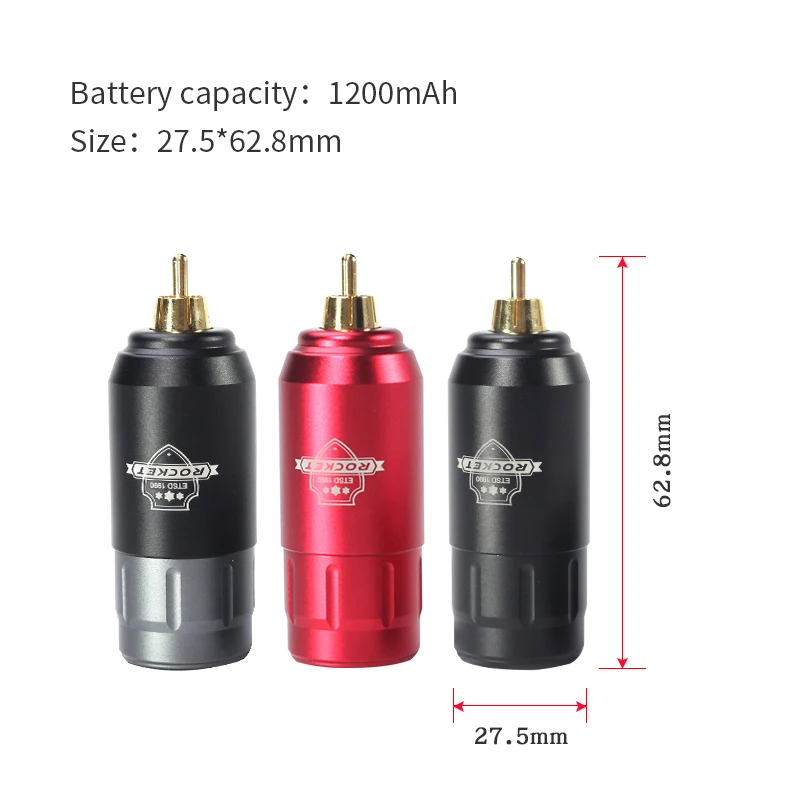 Professional Tattoo Machine Kit Rocket Tattoo Pen Set Wireless Power Supply with Cartridge Needles for Body Artist