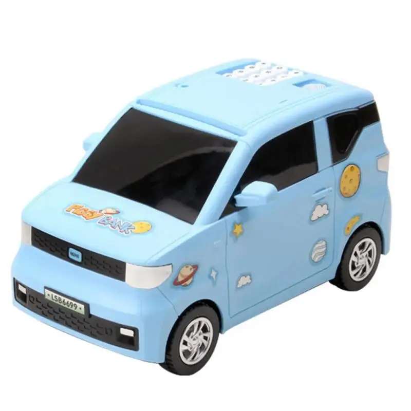 Mini Car Piggy Bank Music Fingerprint Cash Truck Password Automatic Roll Coin Savings Tank Money Box Kids Toys Christmas Gift
