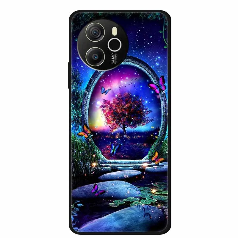 Animal Painted Soft TPU Silicone Back Cover - Fashionable Phone Case