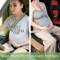 Car Seat Safety Belly Support Belt For Pregnant Woman Maternity Moms Belly Unborn Baby Protector Adjuster Extender Accessories 4