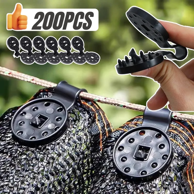 50-200PCs Shade Cloth Clips Outdoor Awning Durable Net Clip Camping Garden Tools Garden Buildings Fence Net Fix Clamp Hook