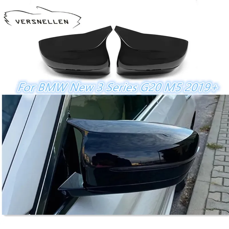 

Глянцевый черный зеркальный чехол G20 в стиле Ox Horn для BMW 3 Series change M5 G20 320i 325i 2019 + Крылья боковых дверей