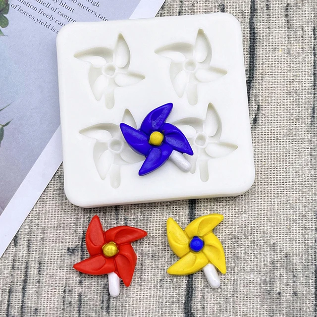 Szélmalom Alakú Szilikon Cukrász Penész Gyantakészlet Cupcake Sütő Fondant Sütemény Díszítő Szerszámok - Image 2