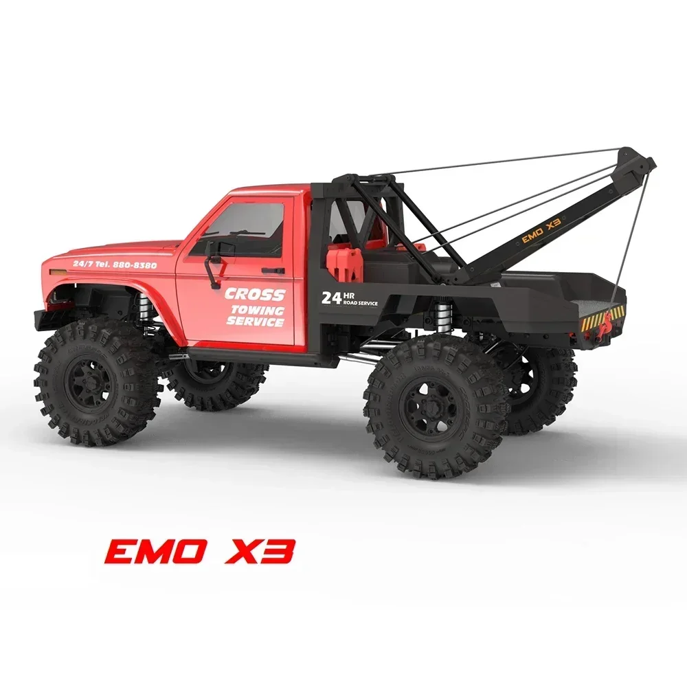 CROSSRC EMO X3 Northeastern Tigers RC 자동차, 1/8 RC 전기 리모컨 모델 자동차, 크롤러 도로 구조 차량