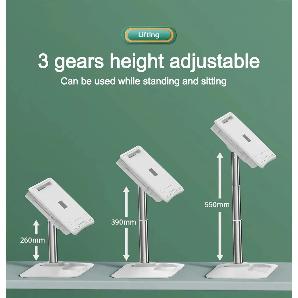 Eary Book Stand For Reading With Kids LED Light Adjustable Height Multifunctional Desktop Laptop Holder With Elastic Paper Clips