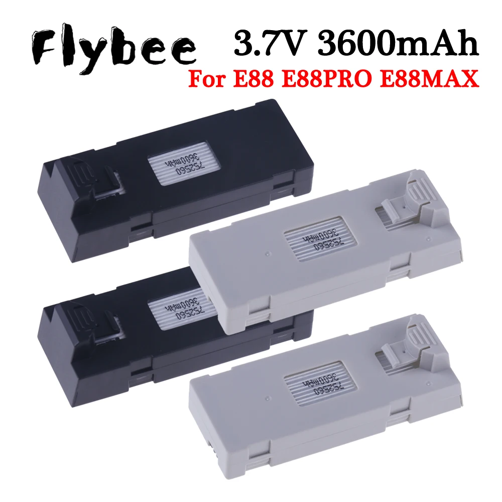

Сменный литий-полимерный аккумулятор для дрона E88 3,7 в 3600 мАч E88 E88PRO E88MAX E525 E525PRO E99 E99PRO P1 P5PRO K3 S1 P8