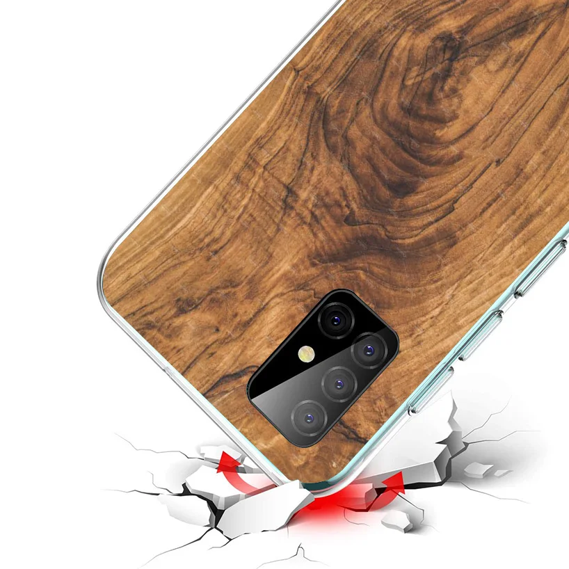 Wooden Pattern Phone Case - Stylish Natural Design