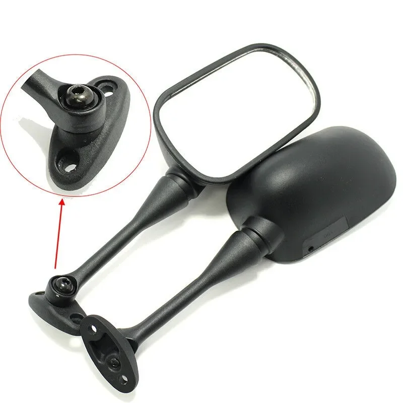 2pcs 블랙 왼쪽 오른쪽 오토바이 후면보기 혼다 CBR600RR 2003 2004 2005 2006 2007 CBR1000RR 2004 2005 2006 2007