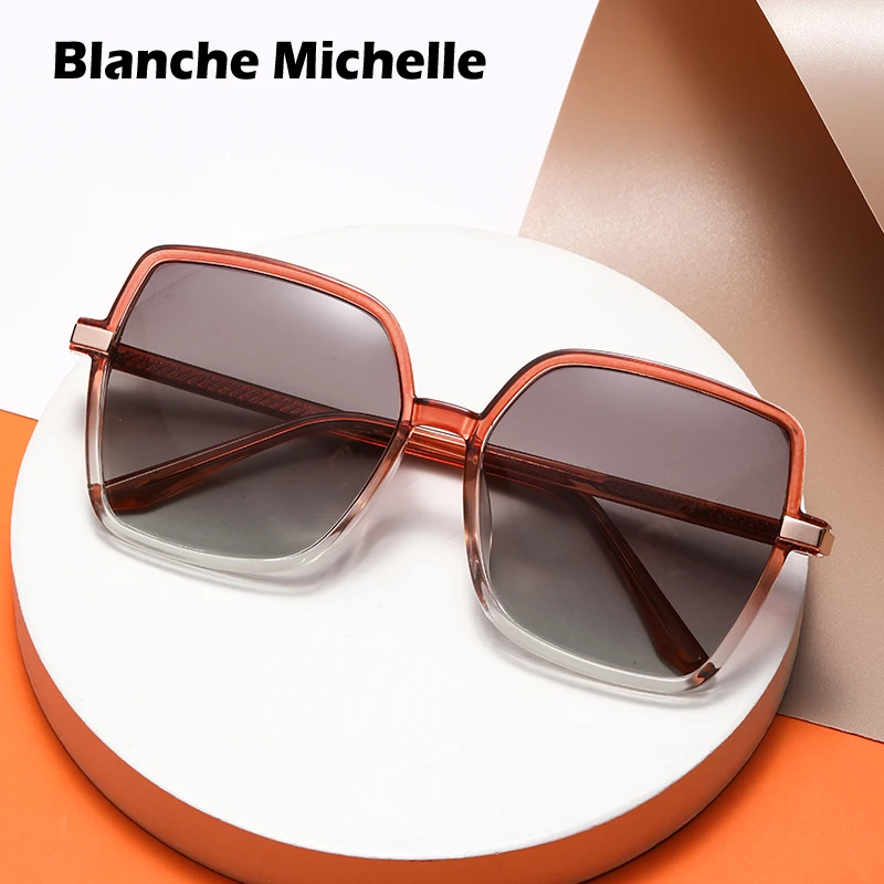 

New Women Sunglasses Polarized Square Fashion UV400 Sun Glasses TR90 Anti Glare Sunglass Oversized Vintage Ladies Eyewear