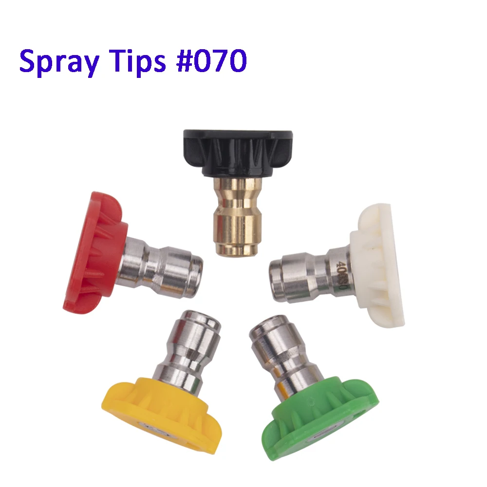 Sourcing Map Lot De 2 Buses De Nettoyeur Haute Pression 15 Degrés - Filetage 1/4 NPT, Orifice 1.2 Mm - Acier Inoxydable 304