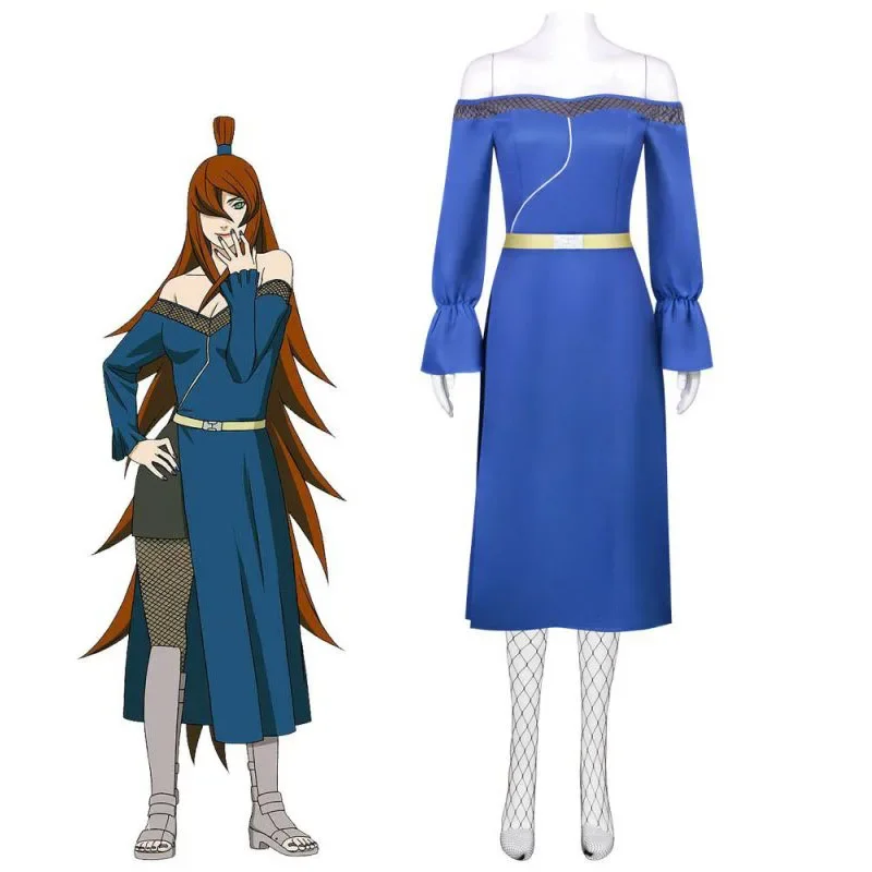 

Mizukage Terumi Mei Cosplay Costume Land of Water Fifth Generation Ninja Leader Women's Dresses Halloween Anime Costumes