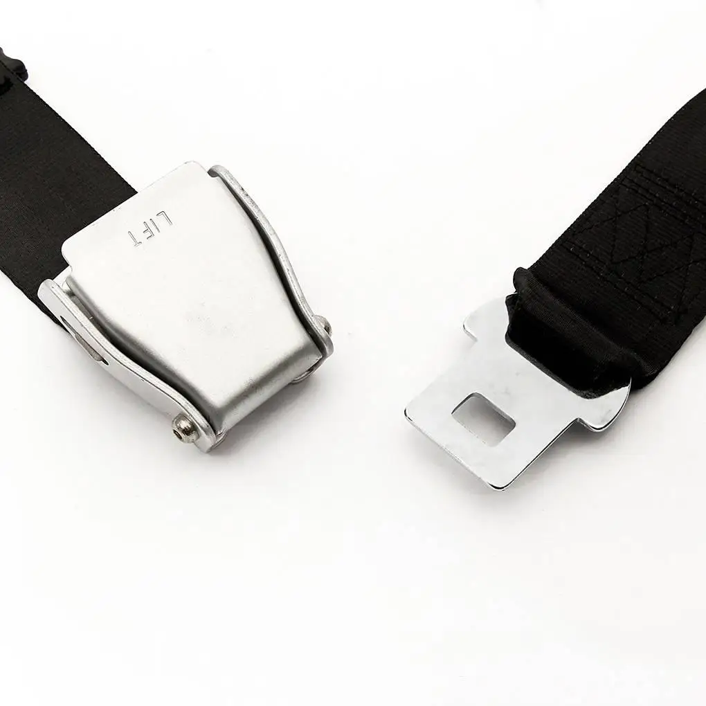 Universal Adjustable Two-point Safety Seat Belt Extender Aviation Aluminum Airplanes Play Equipments Accessories