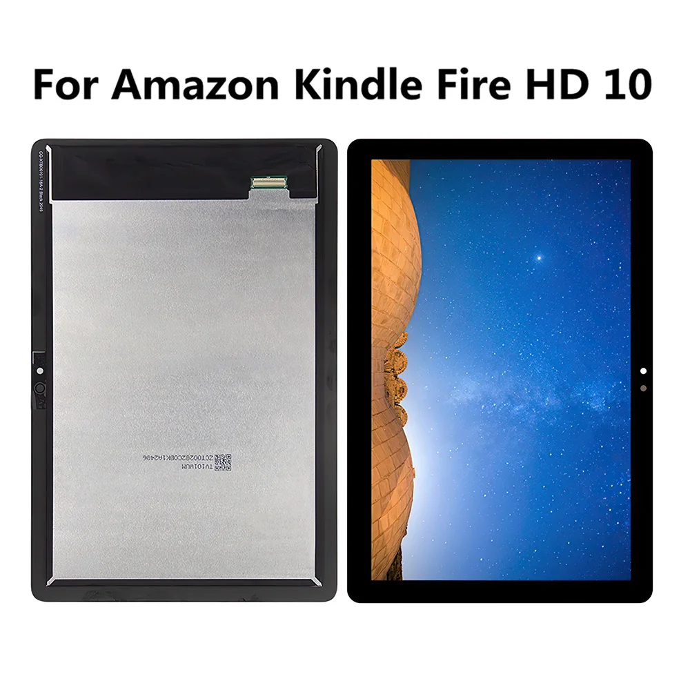 

ЖК-экран для Amazon Fire HD 10/10 Plus 11-го поколения T76N2B T76N2P Замена Полный кодирующий преобразователь сенсорного экрана в сборе