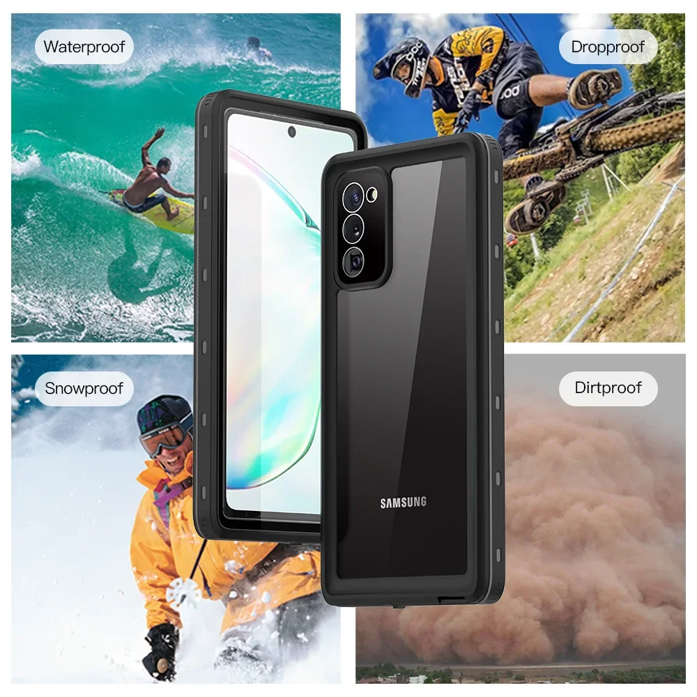 IP68 Outdoor Swimming waterproof case for Samsung Galaxy S22 Ultra S23 S24 Note 20 S21 FE S20 Plus A53 A52 A12 A32 phone case