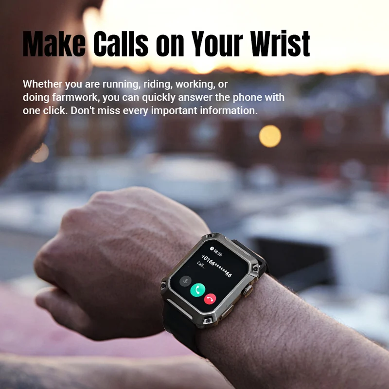 Ʈ ġ 2023 ο ɹڼ  ̾  ð  1.83 ġ IP69  Smartwatch