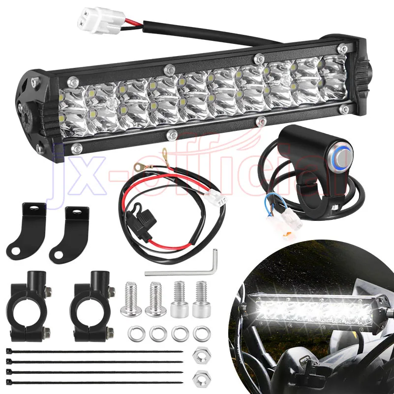LED Headlight Light Bar Lighting Kit For Yamaha YZ250F Honda Suzuki 7/8