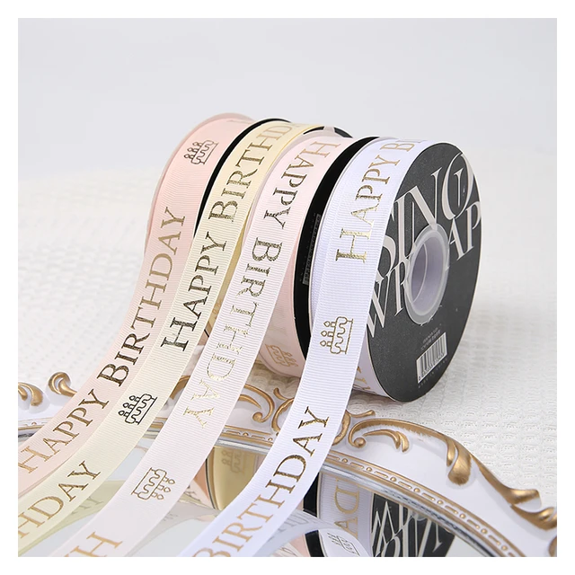 5-10 Meter Happy Birthday Ribbon Gift Wrapping for Bow Tapes Party