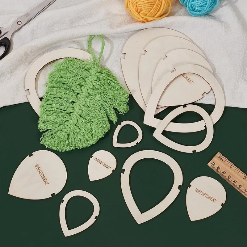 Macrame Leaf Cutting Templates 4