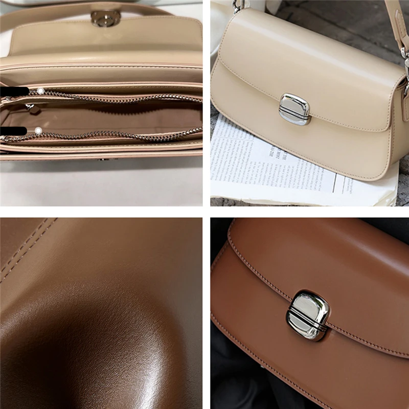 Toptrends 3 Layers Genuine Leather Small Shoulder Bags For Women 2025 Luxury Designer Crossbody Purses Saddle Ladies Handbags 6