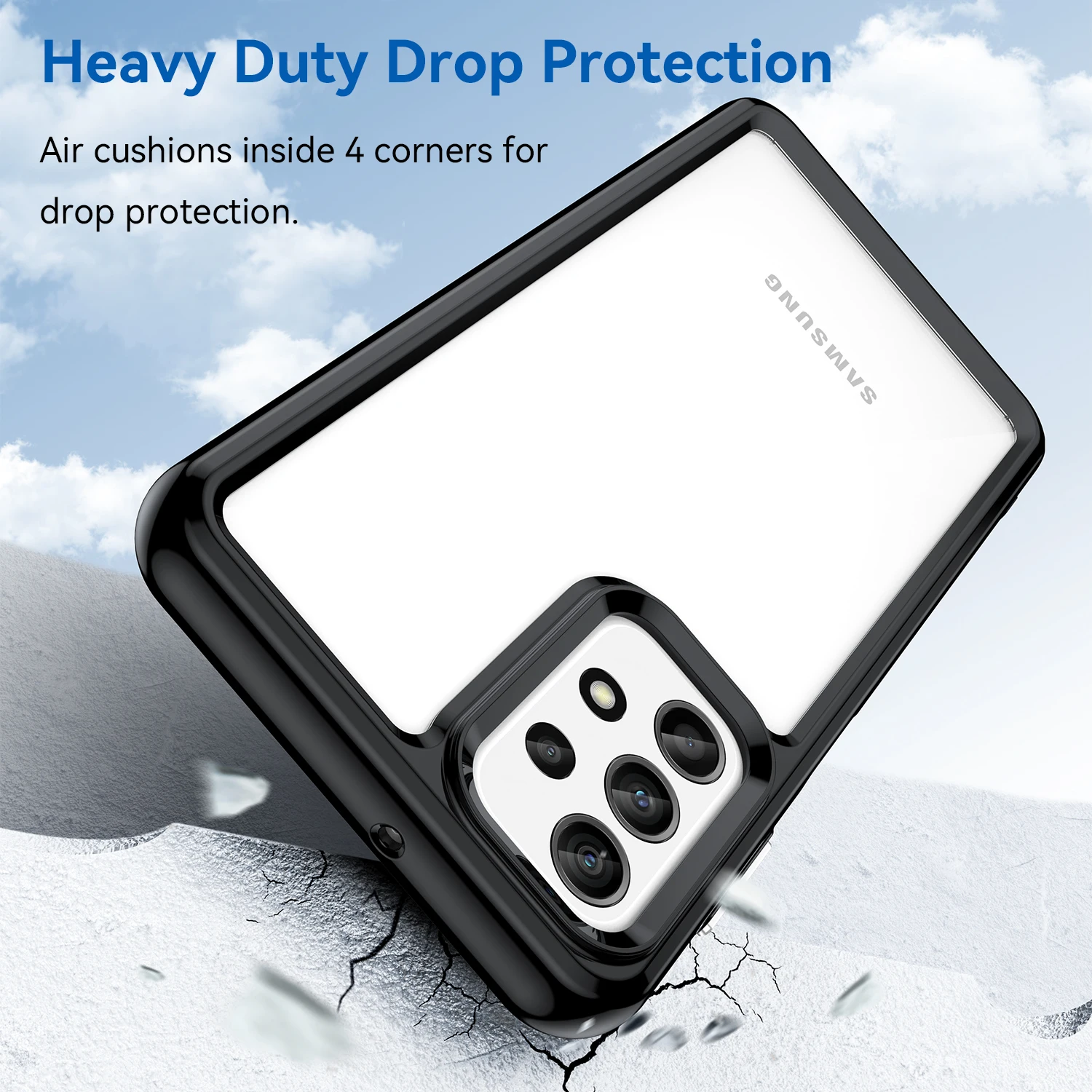 Rugged Shield Colorful Shockproof TPU Bumper Phone Case