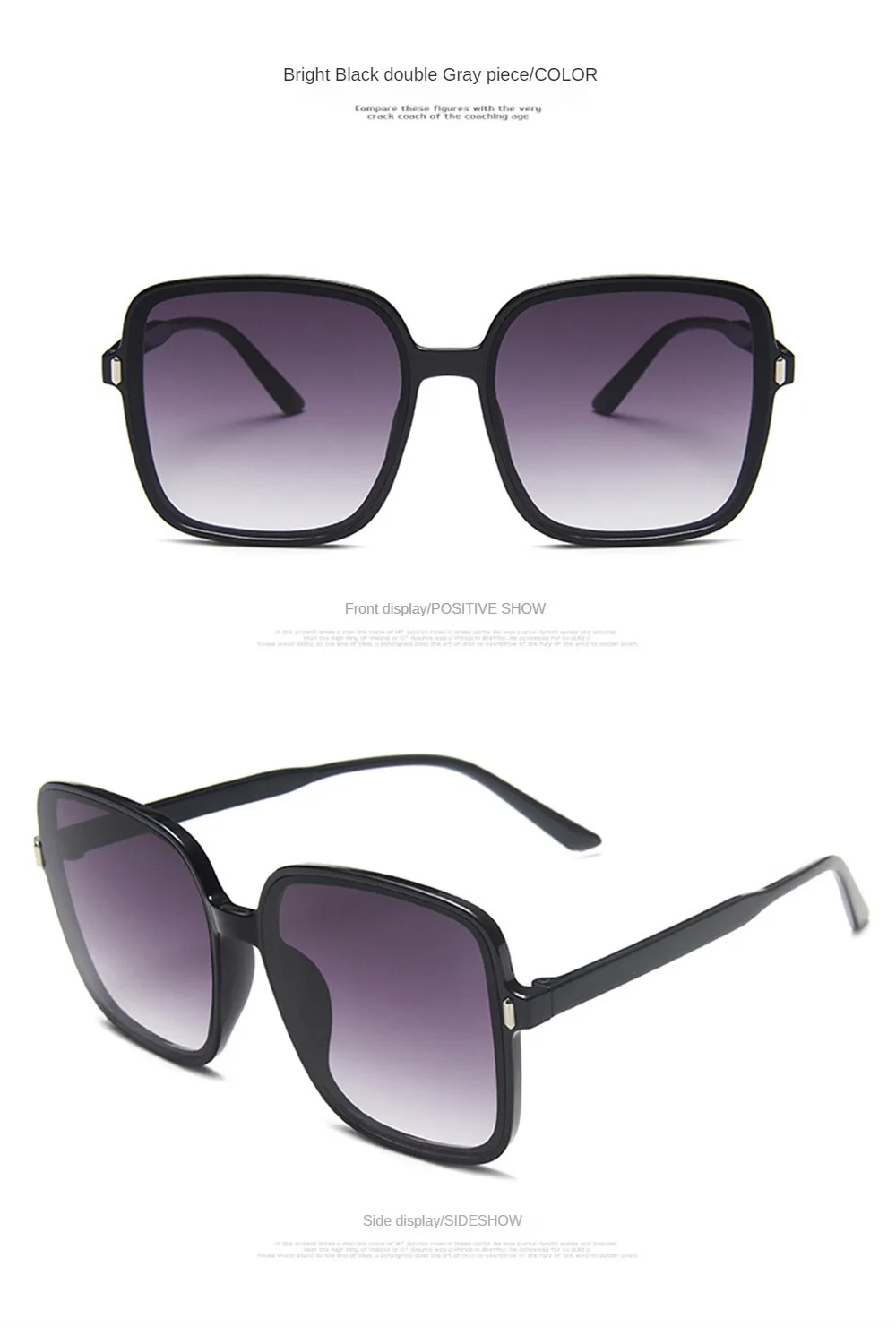 Square Sungl Woman Retro Vintage Gradient Sun Gl Female Clear Lens Travel Shades Camping Hiking Eyewear Sun_voghion.com