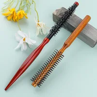 Pointed Tail Aluminum Tube Curly Hair Comb Hairstyle Massager Hairbrush Dressing Salon Barber Comb New Spiral 1