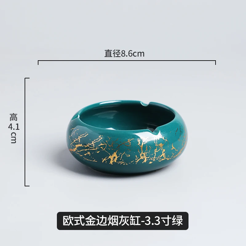 Ceramic Ashtray Marble Pattern Ceramic Ashtray with Cover Anti-fly Ash Sealed Ashtray Round Storage Ornaments Home Living Room Decoration Modern ceramic ashtray