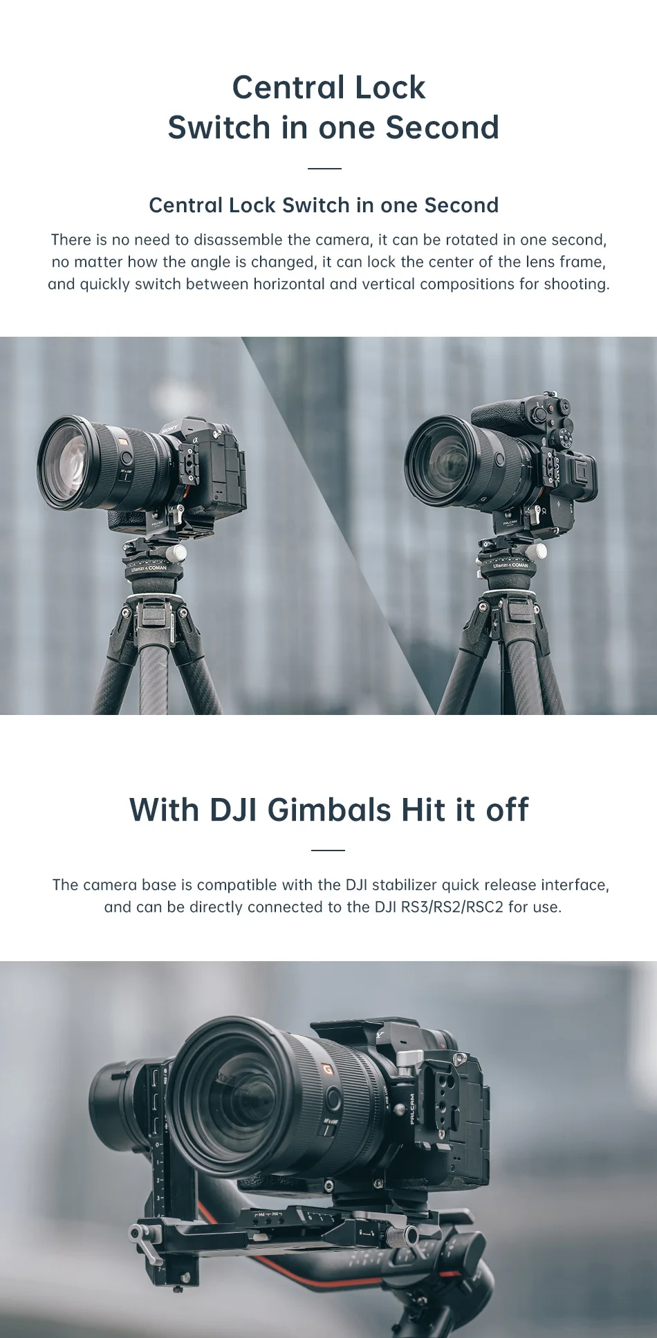 Description Picture 4 of itemFALCAM 3304 F22&F38&F50 horizontal-to-vertical quick release circular half cage For Iconic Brand Cameras