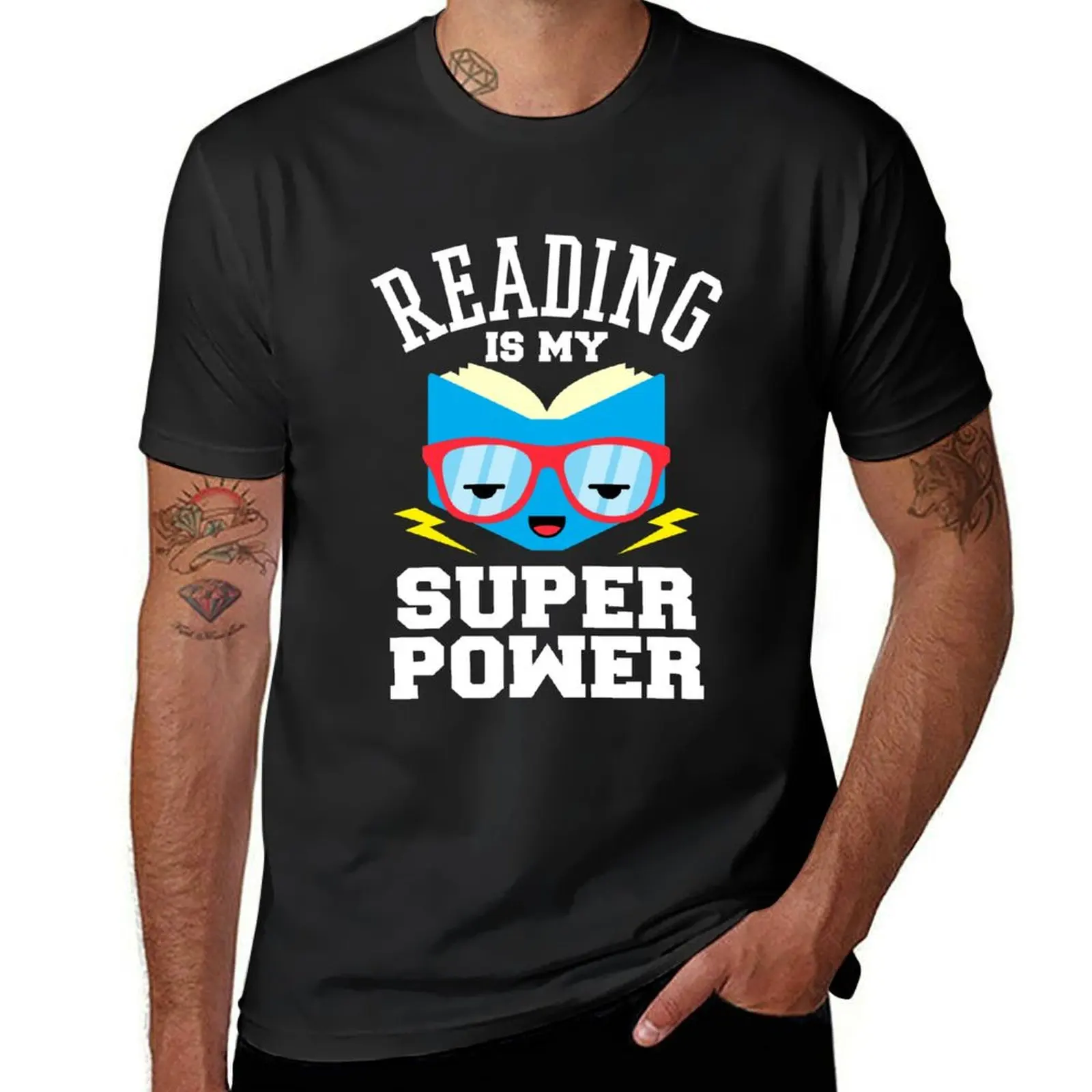 

Мужская футболка с надписью «Read is my Superpower»