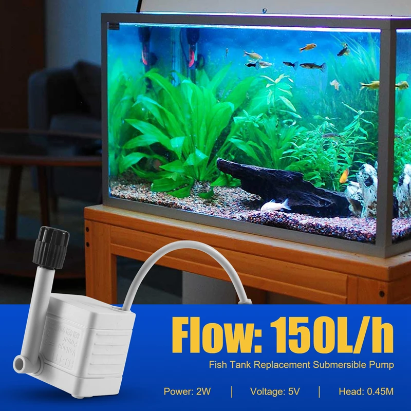 5V HJ-111 워터 펌프 물고기 탱크 잠수정 펌프 매우 조용한 가정용 다기능 DIY 순환 필터 펌프 DY