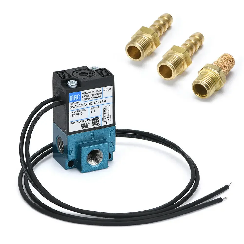 RESO ECU Solenoid Valve 3 Port Electronic Turbo Boost Control With DC12V 5.4WATTS 35A-ACA-DDBA-1BA