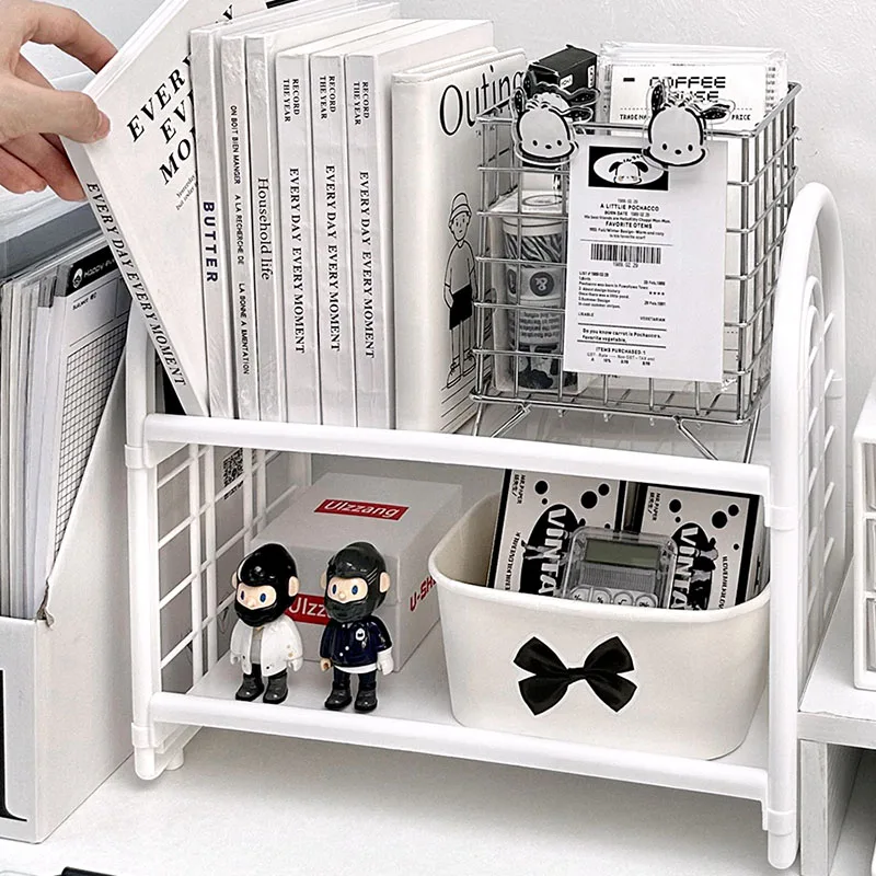 Metal Magazine Rack Holder Organizer Office Shelf Bookshelf Furniture Desk Display Decorative Stand Floating Shelves Plastic