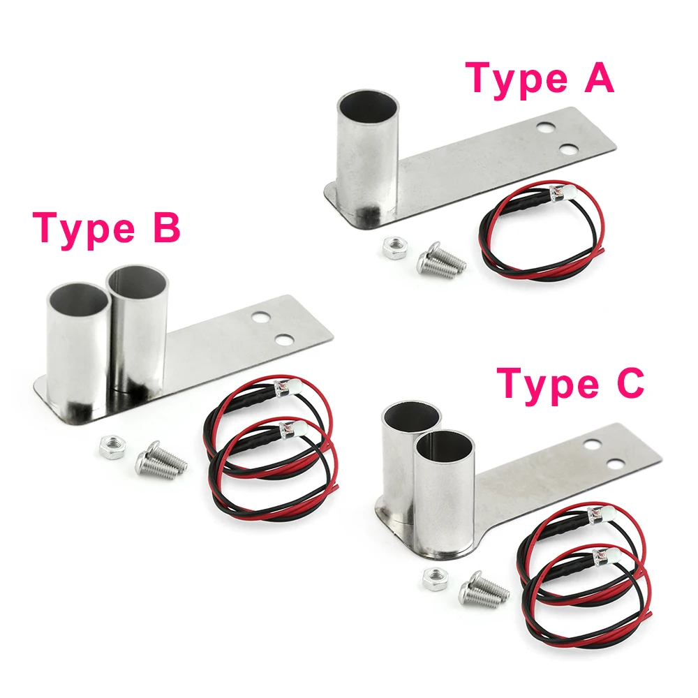 

Имитация выхлопной трубы автомобиля, из нержавеющей стали, LED-индисветодиодный, 1 шт., для 1/10