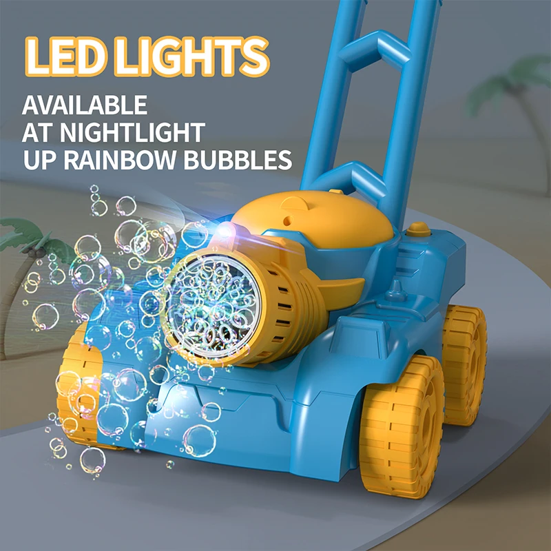 Kids Toys Tank Trolley Bubble Gun Machine Automatically Electric Soap Bubbles Outdoor Games Children Toys for Girls Gift 5
